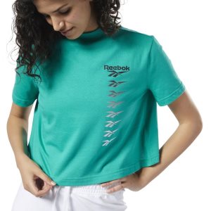 Reebok Classic Vector Crop Top Damen - Türkis - DE 054-MRW